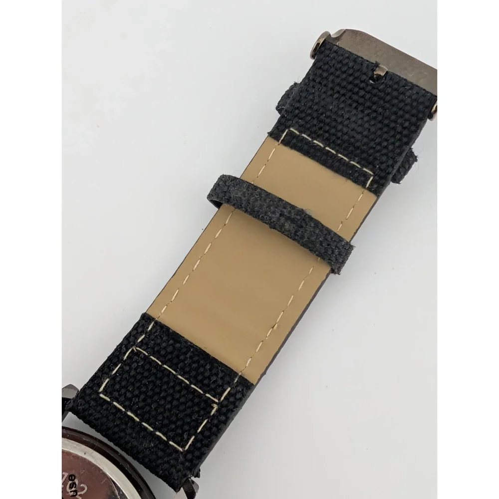 Captain John Watch Men 44mm Case Blue‎ Dial Black Band- New Battery